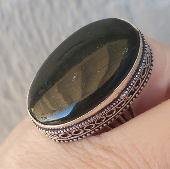 New Nephrite Jade 925 Silver Ring. - Picture 5 of 16